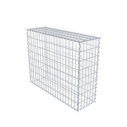 Gabion 100 cm x 80 cm x 30 cm (L x H x P), mailles 5 cm x 10 cm, spirale