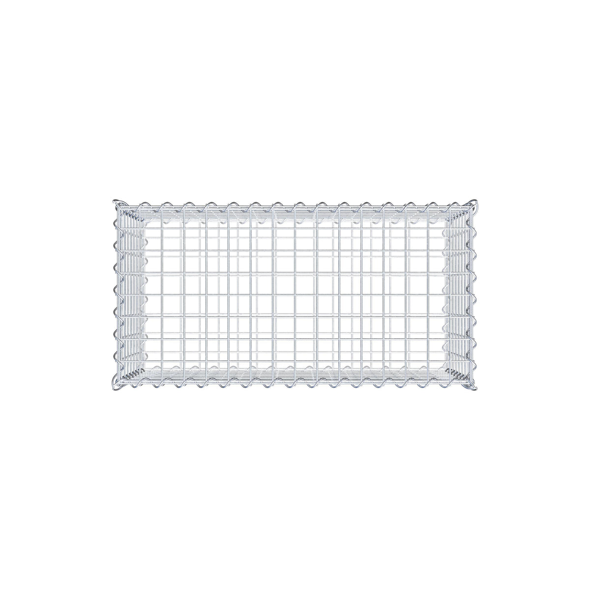 Gabião 80 cm x 40 cm x 40 cm (C x A x P), malhagem 5 cm x 5 cm, espiral