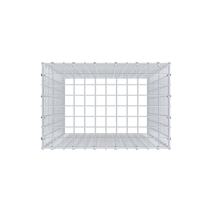 Gavión complementario de tipo 3 100 cm x 60 cm x 40 cm (L x A x P), malla 5 cm x 5 cm, anillo en C