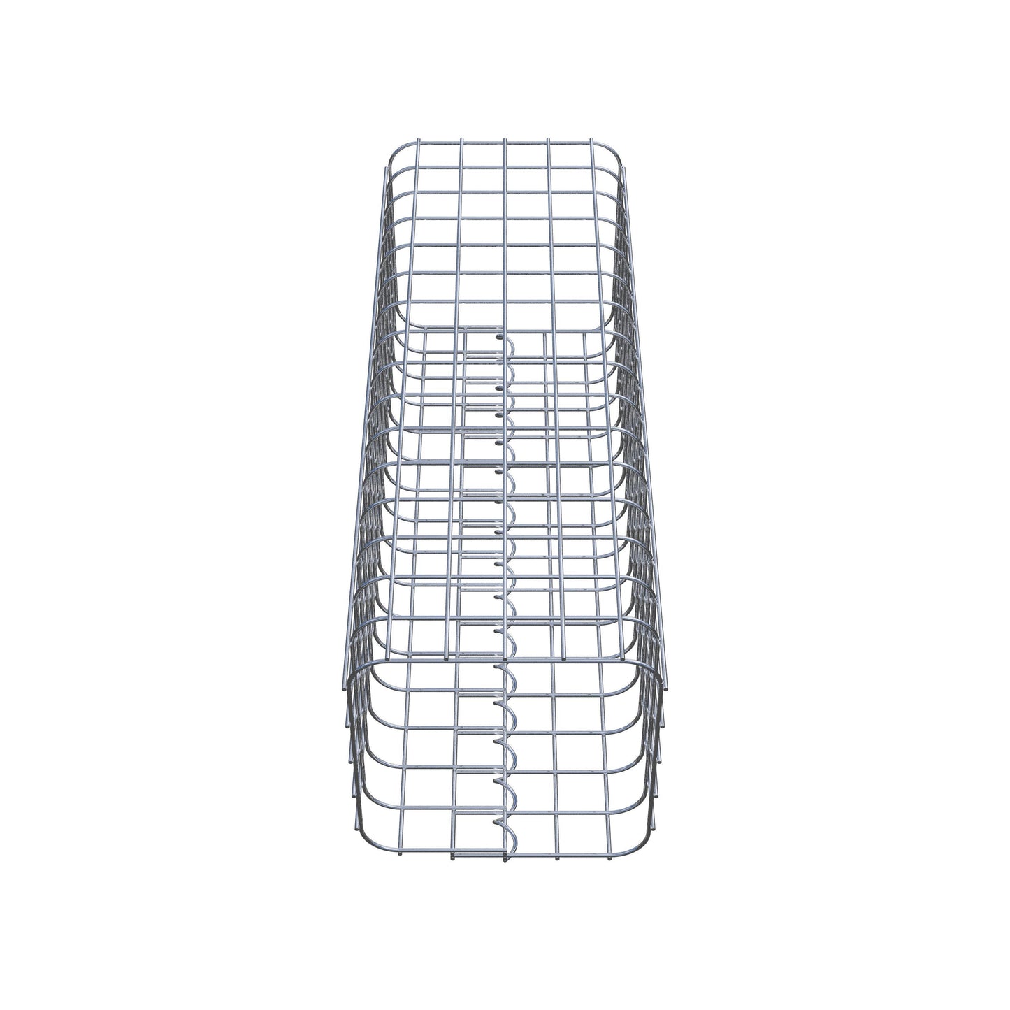 Schanskorfzuil hoekig 27 cm x 27 cm, 80 cm hoog, MW 5 cm x 5 cm