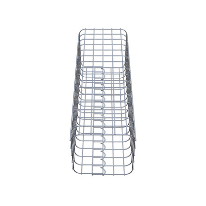 Schanskorfzuil hoekig 27 cm x 27 cm, 80 cm hoog, MW 5 cm x 5 cm