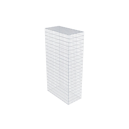 Gabion 200 cm x 100 cm x 50 cm (L x H x P), mailles 5 cm x 10 cm, anneau en C