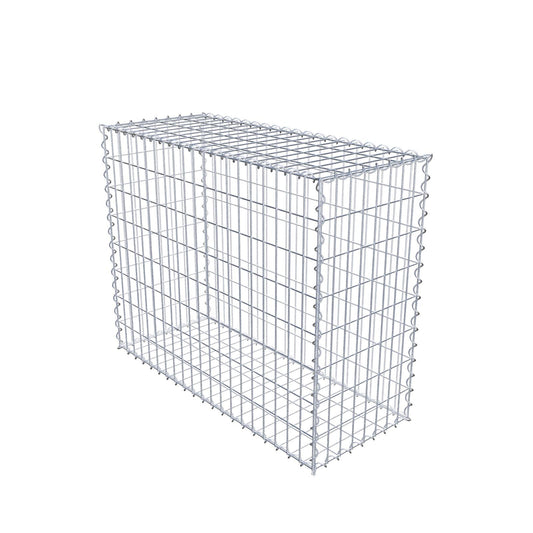 Gabião 100 cm x 80 cm x 40 cm (C x A x P), malhagem 5 cm x 10 cm, espiral