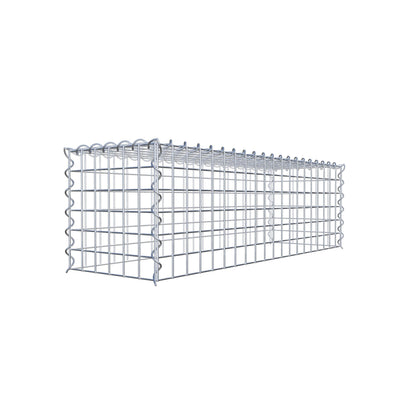 Gabião Tipo 3 100 cm x 30 cm x 30 cm (C x A x P), malhagem 5 cm x 5 cm, espiral