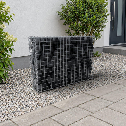 Gabião 100 cm x 70 cm x 20 cm (C x A x P), malhagem 5 cm x 5 cm, espiral