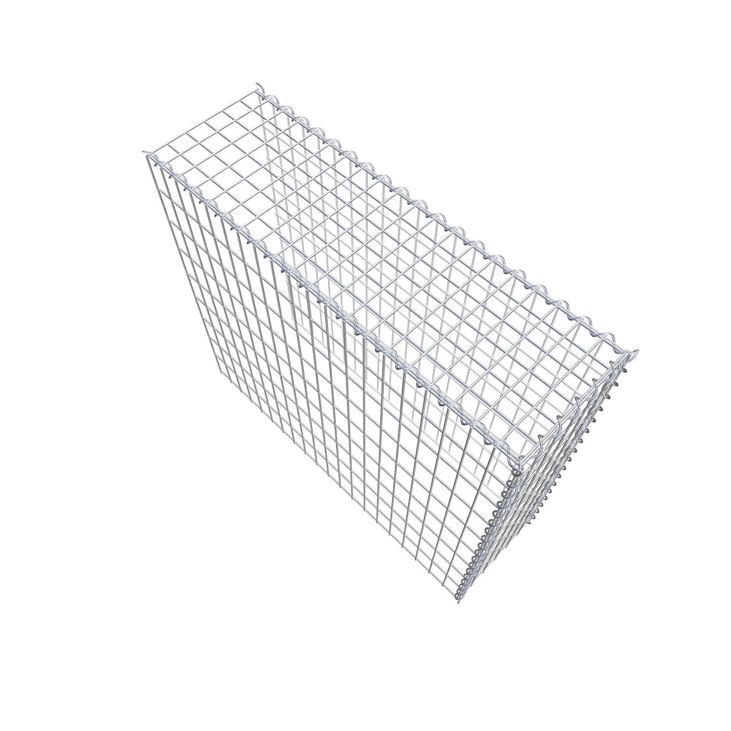 Gabião Tipo 4 100 cm x 90 cm x 30 cm (C x A x P), malhagem 5 cm x 10 cm, espiral