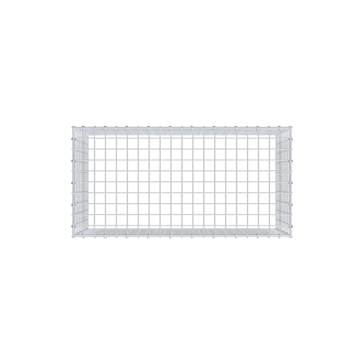 Gabião Tipo 3 100 cm x 50 cm x 50 cm (C x A x P), malhagem 5 cm x 5 cm, anel C
