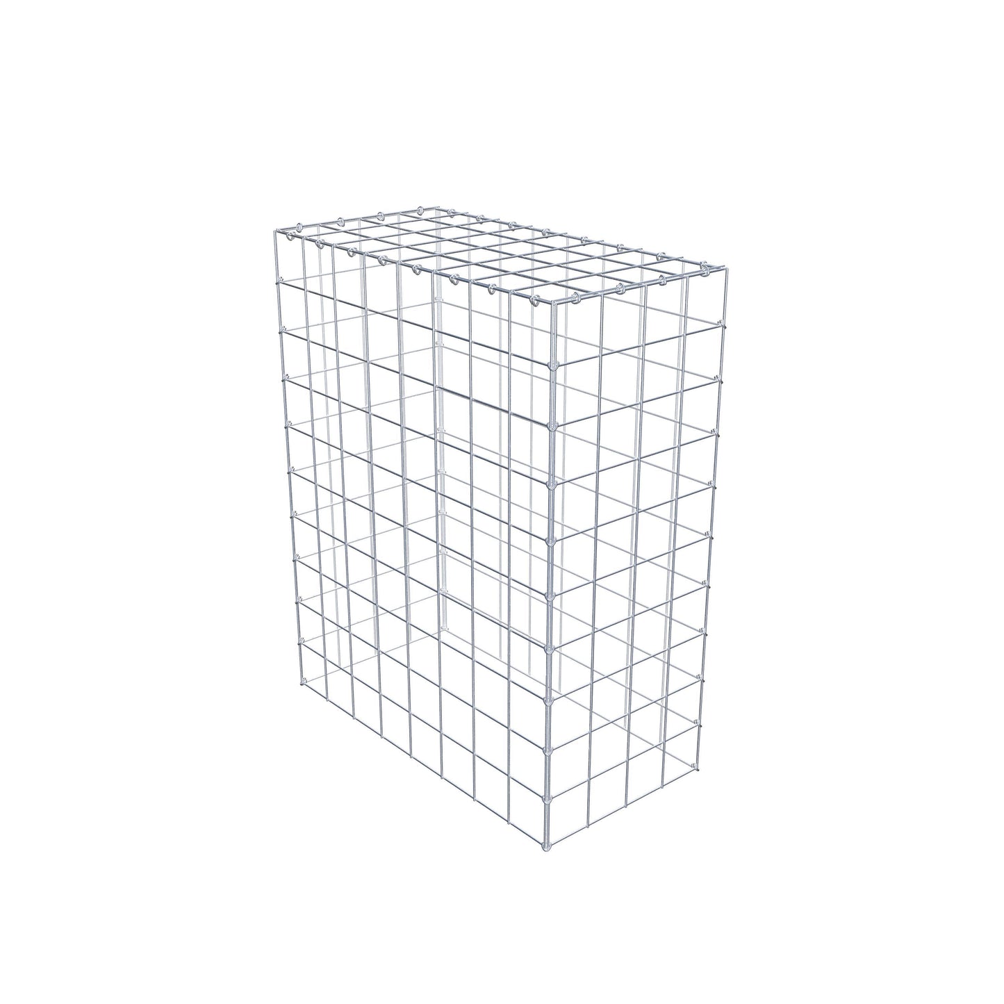 Gabbione aggiuntivo di tipo 3 100 cm x 80 cm x 40 cm (L x H x P), maglia 10 cm x 10 cm, anello a C