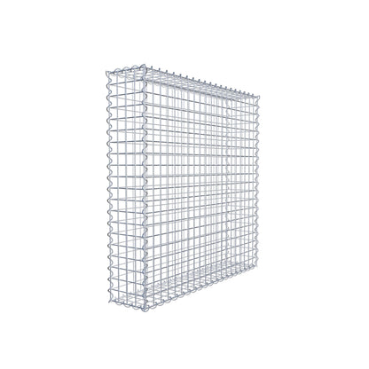 Juego de 2 gaviones de 100 cm x 100 cm x 20 cm (largo x alto x fondo), malla de 5 x 5 cm, en espiral