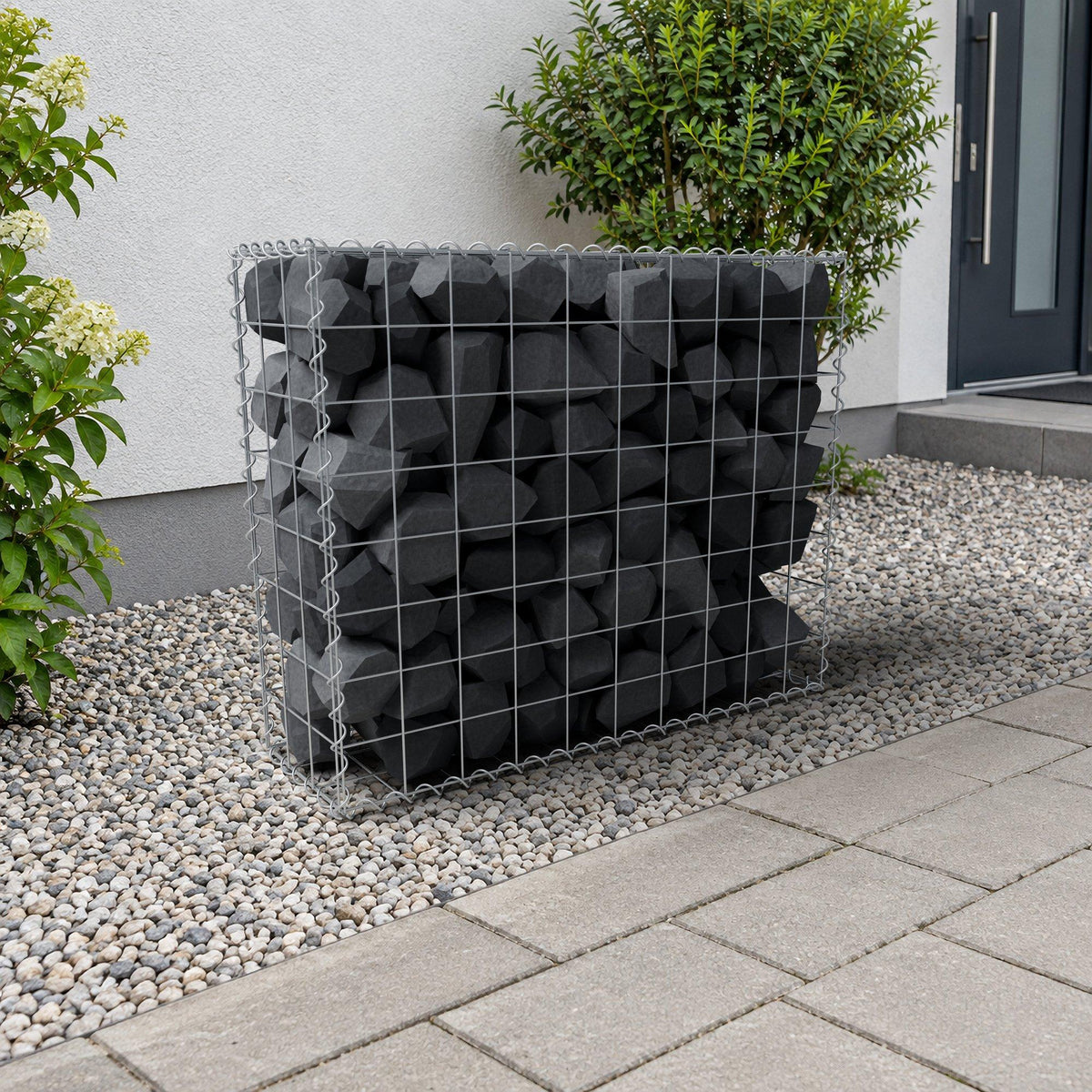 Gabione 100 cm x 80 cm x 30 cm (L x H x T), Maschenweite 10 cm x 10 cm, Spirale