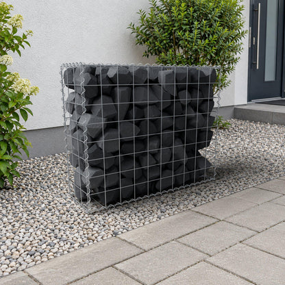 Gabione 100 cm x 80 cm x 30 cm (L x H x T), Maschenweite 10 cm x 10 cm, Spirale