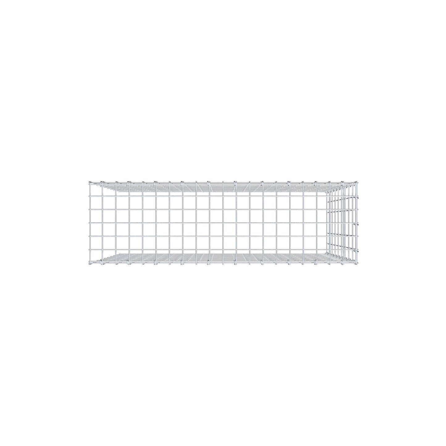Fourche rapportée type 4 100 cm x 90 cm x 30 cm (L x H x P), mailles 5 cm x 10 cm, anneau C