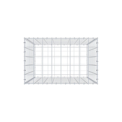 Gabbione 100 cm x 80 cm x 50 cm (L x H x P), maglia 10 cm x 10 cm, anello a C