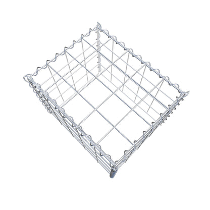 Gavión adicional tipo 3 50 cm x 40 cm x 40 cm (L x A x P), malla 10 cm x 10 cm, en espiral