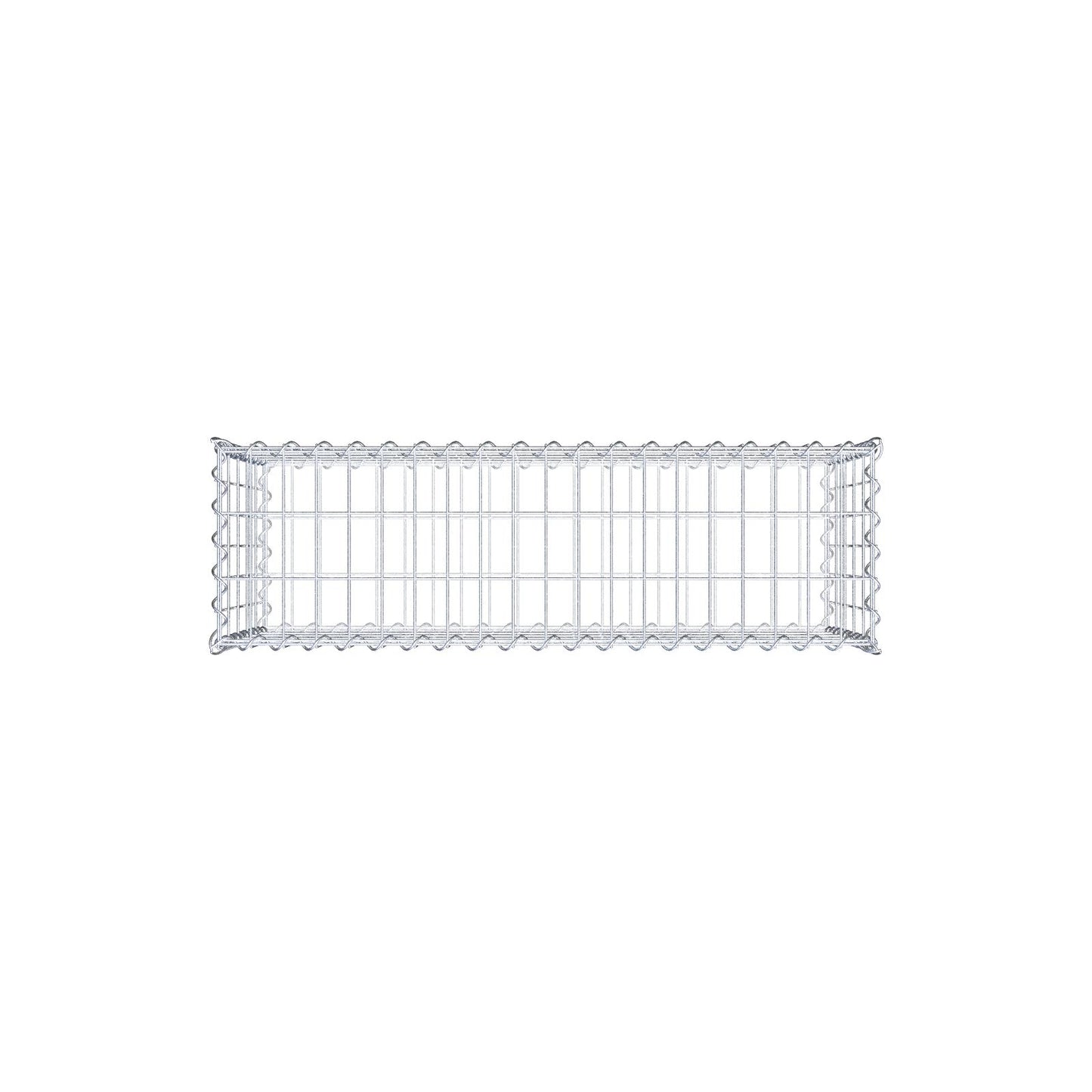 Set di 2 gabbioni 100 cm x 50 cm x 30 cm (L x H x P), maglia 5 x 10 cm, spirale