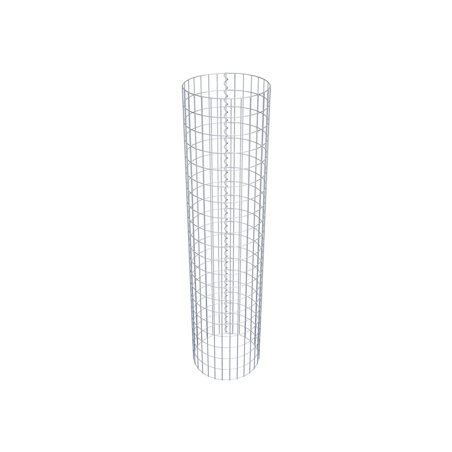 Columna de gaviones redonda 47 cm de diámetro, 200 cm de altura, malla 5 cm x 10 cm