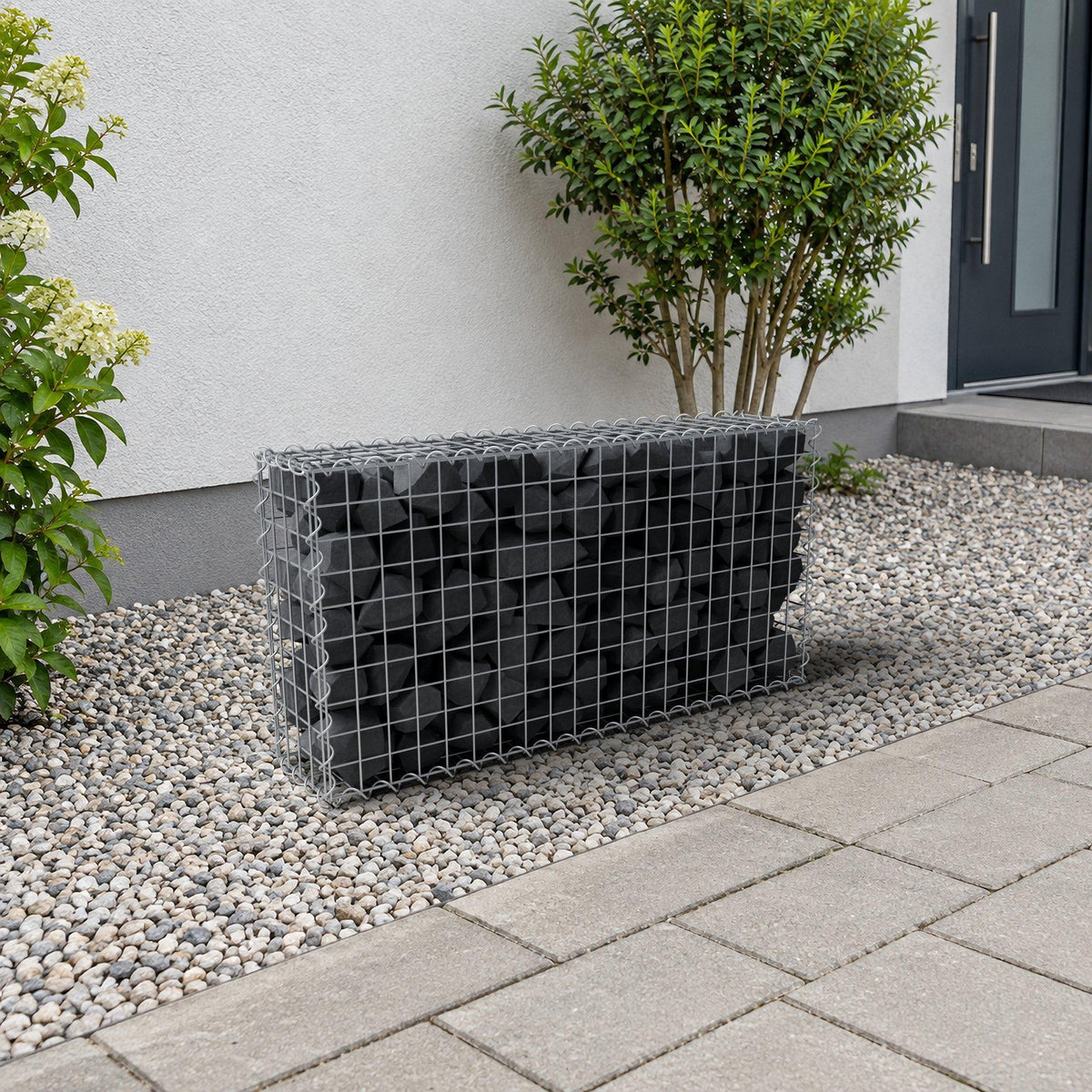 Gabião 100 cm x 50 cm x 20 cm (C x A x P), malhagem 5 cm x 5 cm, espiral