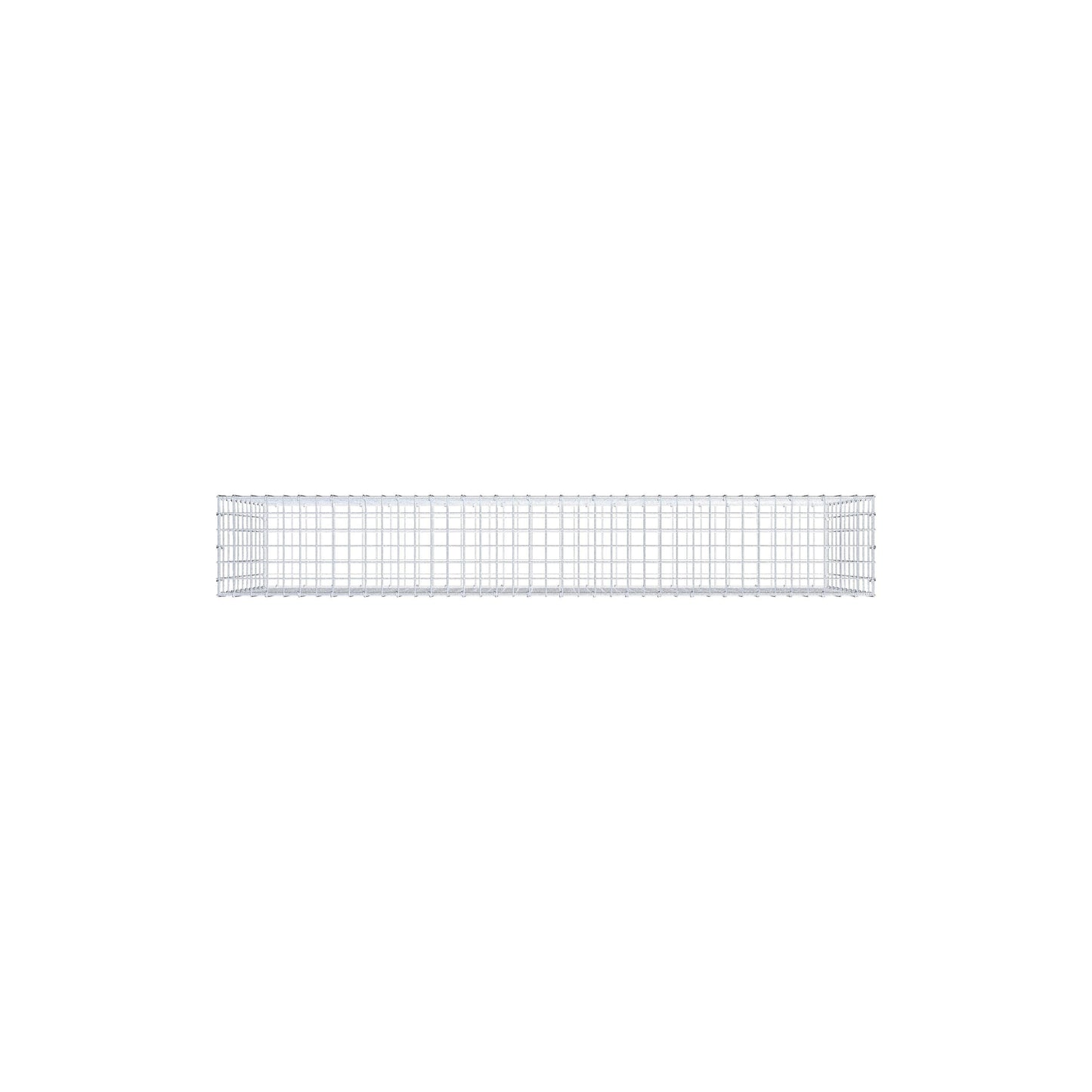 Gabbione 200 cm x 100 cm x 30 cm (L x H x P), maglia 5 cm x 10 cm, anello a C