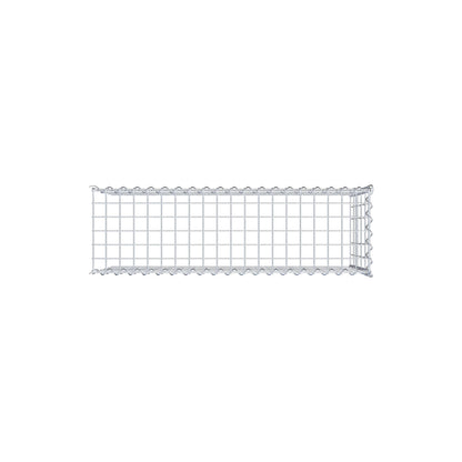Opvokset gabion type 4 100 cm x 50 cm x 30 cm (L x H x D), maskestørrelse 5 cm x 10 cm, spiral