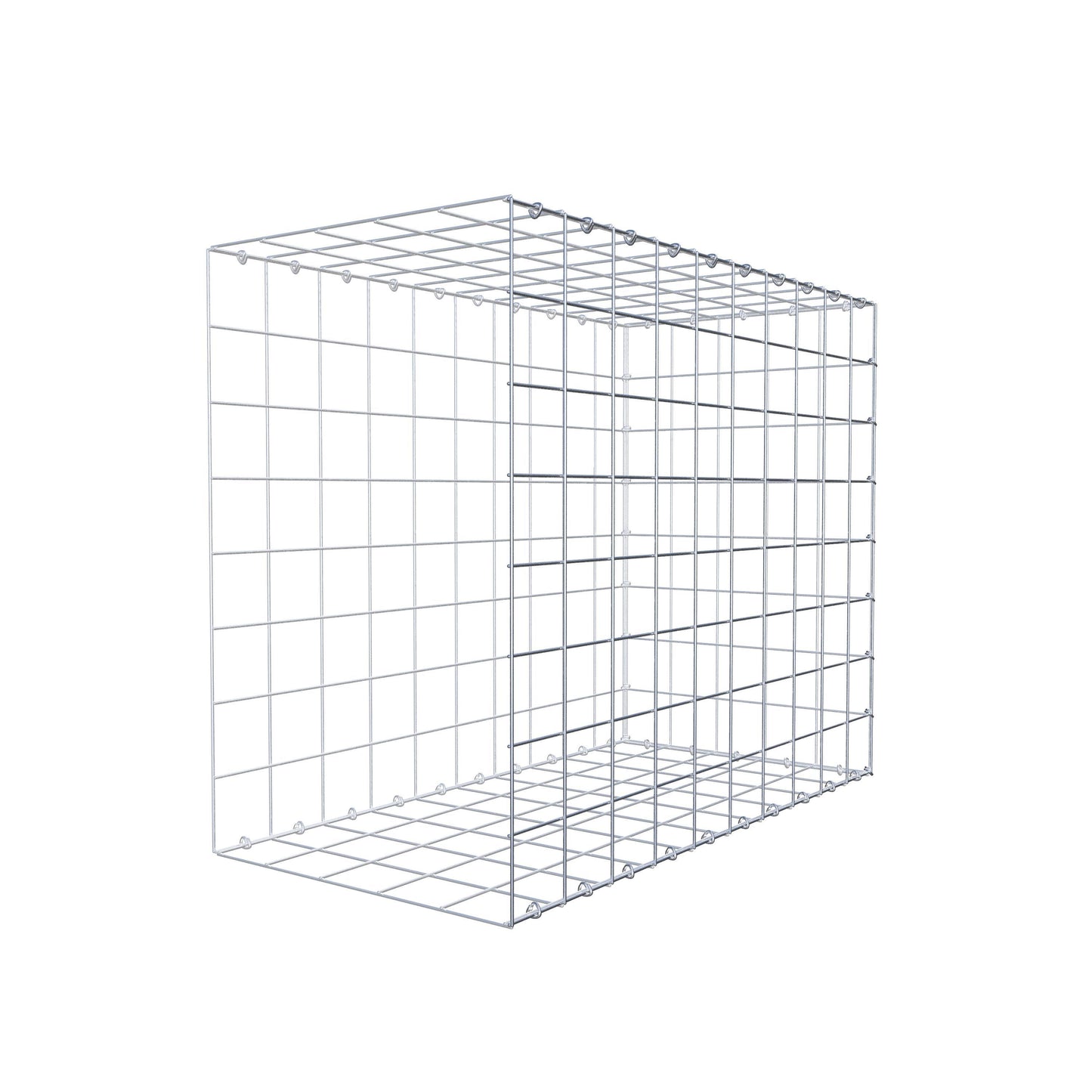 Anbaugabione Typ 2 100 cm x 80 cm x 50 cm (L x H x T), Maschenweite 10 cm x 10 cm, C-Ring