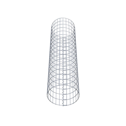 Colonne de gabion ronde 42 cm de diamètre, 160 cm de hauteur, mailles 5 cm x 10 cm