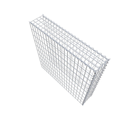 Gabião tipo 4 100 cm x 100 cm x 20 cm (C x A x P), malhagem 5 cm x 10 cm, espiral