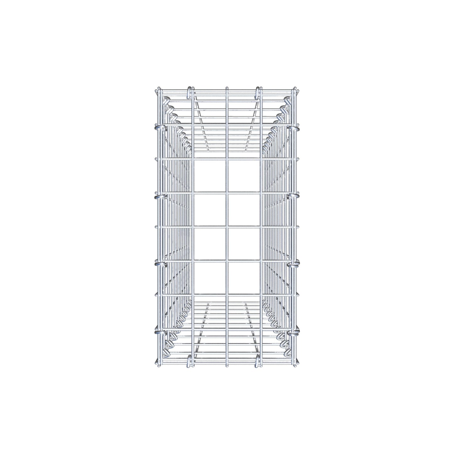 Anbaugabione Typ 3 100 cm x 20 cm x 40 cm (L x H x T), Maschenweite 5 cm x 10 cm, C-Ring