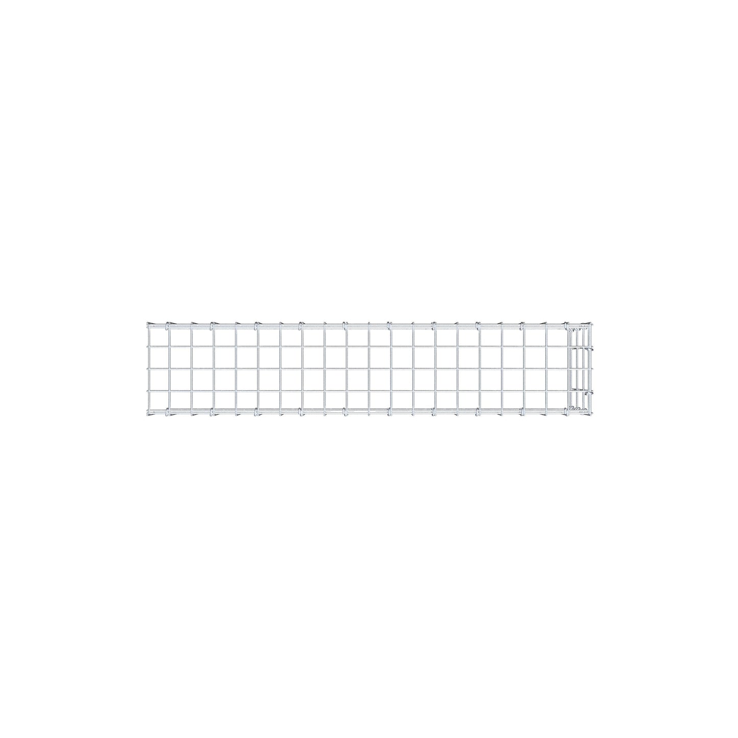 Gavión complementario de tipo 4 100 cm x 30 cm x 20 cm (L x A x P), malla 5 cm x 10 cm, anillo en C
