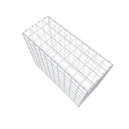 Gabione 100 cm x 80 cm x 40 cm (L x H x T), Maschenweite 10 x 10 cm, Spiralring