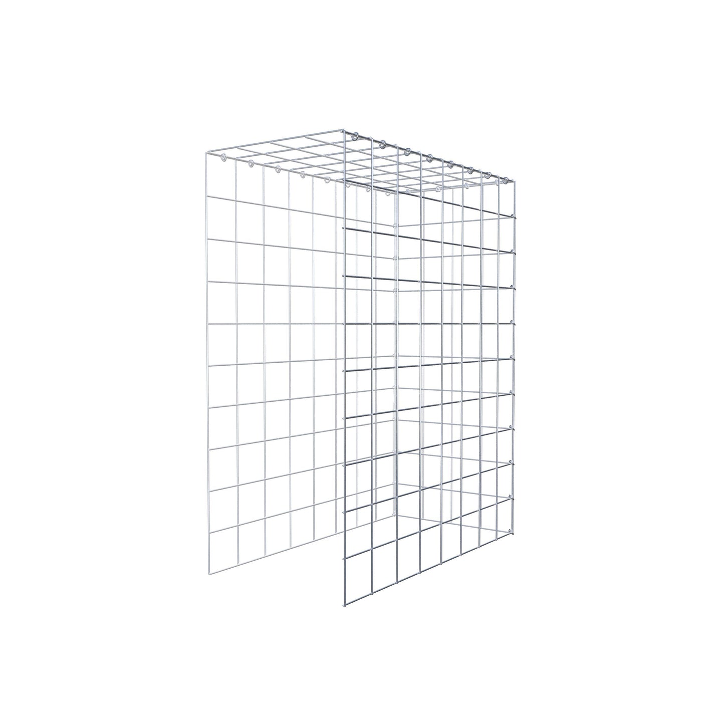 Gabião Tipo 4 100 cm x 80 cm x 40 cm (C x A x P), malhagem 10 cm x 10 cm, anel C