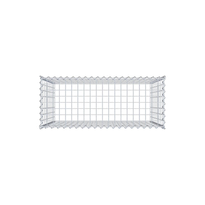 Gabião tipo 3 100 cm x 90 cm x 40 cm (C x A x P), malhagem 5 cm x 10 cm, espiral
