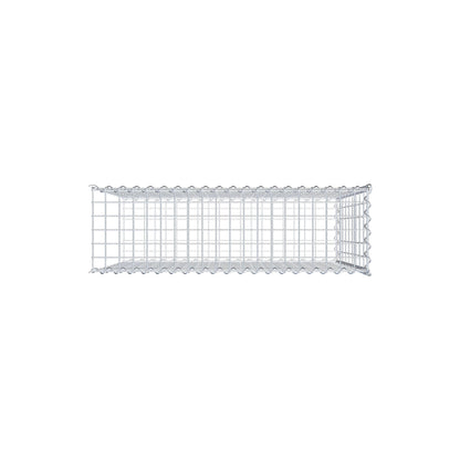 Gabião tipo 2 100 cm x 90 cm x 30 cm (C x A x P), malhagem 5 cm x 10 cm, espiral