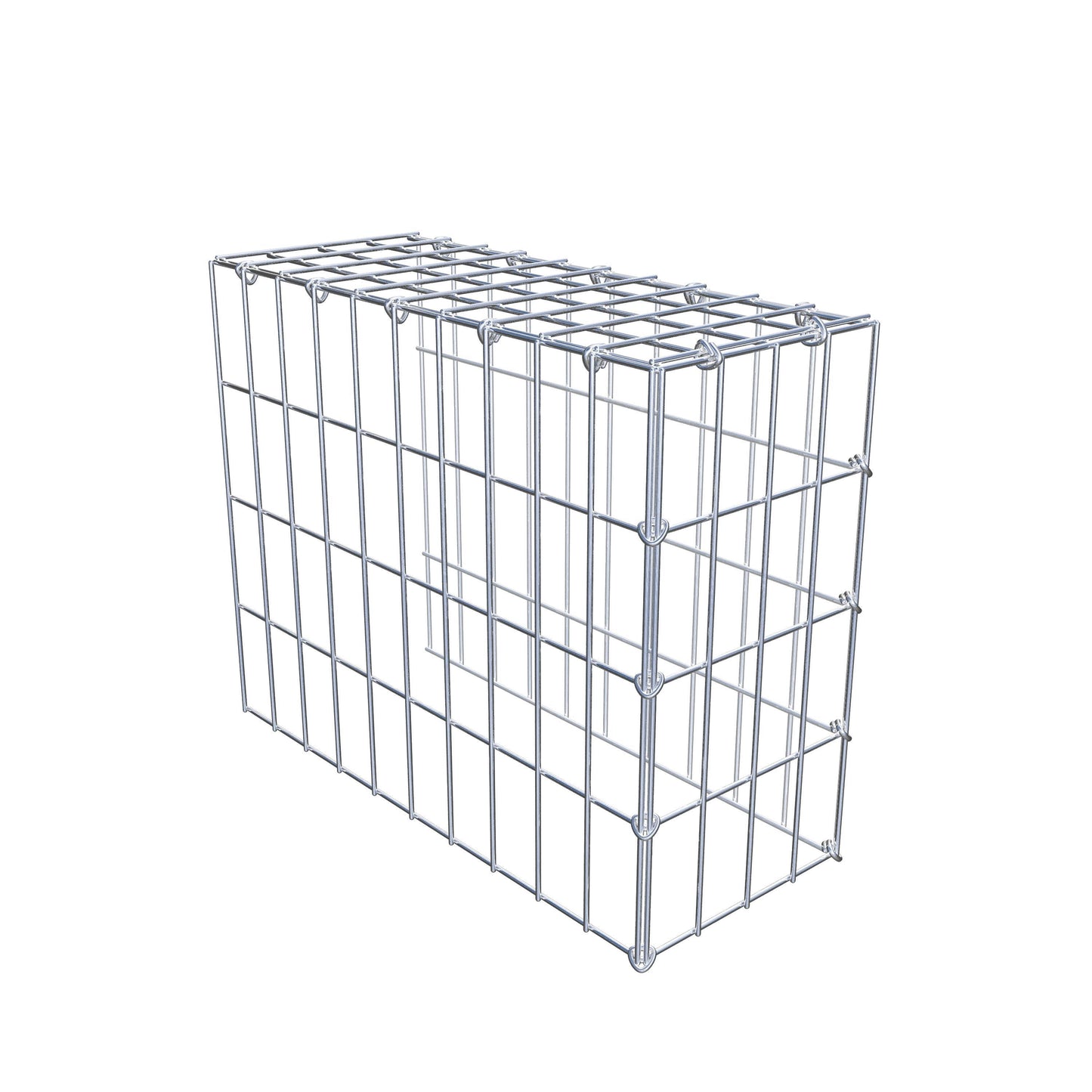Gabião Tipo 4 50 cm x 40 cm x 20 cm (C x A x P), malhagem 5 cm x 10 cm, anel C