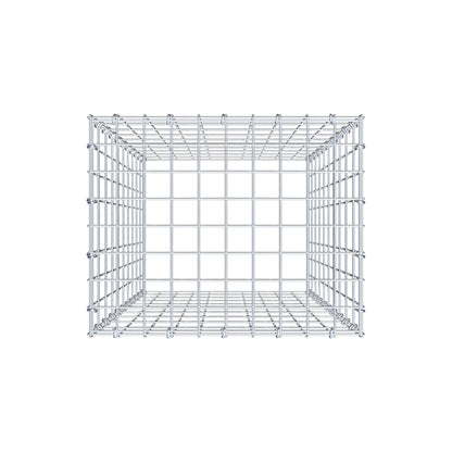 Typ 3 påbyggnadsgabion 100 cm x 50 cm x 40 cm (L x H x D), maskstorlek 5 cm x 10 cm, C-ring