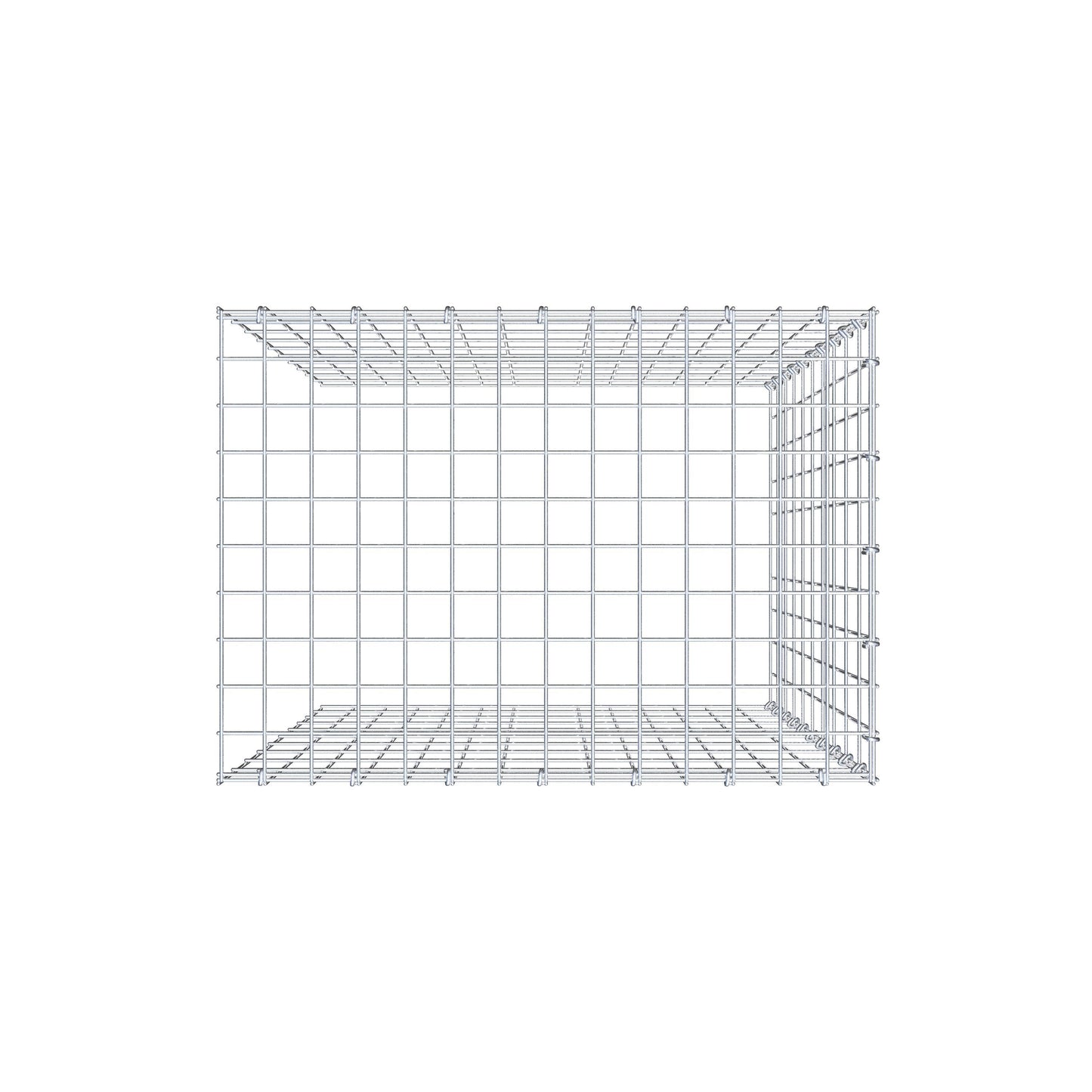 Gabião tipo 4 100 cm x 70 cm x 50 cm (C x A x P), malhagem 5 cm x 10 cm, anel C