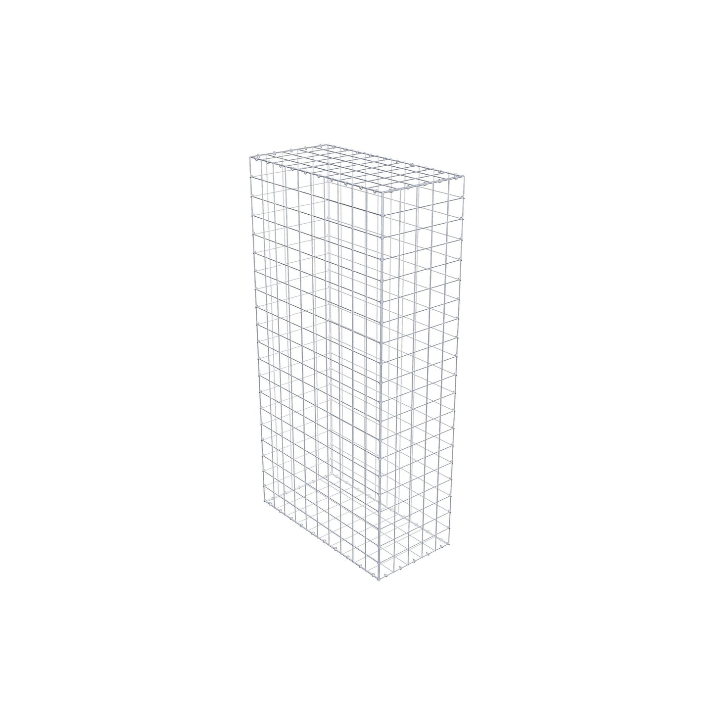 Gavión 200 cm x 100 cm x 50 cm (L x A x P), malla 10 cm x 10 cm, anillo en C