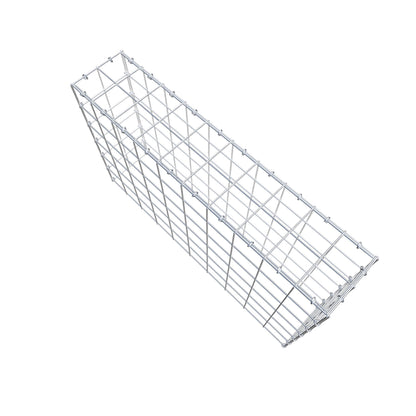Monteret gabion type 3 100 cm x 60 cm x 20 cm (L x H x D), maskestørrelse 10 cm x 10 cm, C-ring