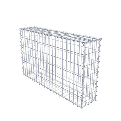 Juego de 2 gaviones 100 cm x 60 cm x 20 cm (L x A x P), malla 5 x 10 cm, espiral