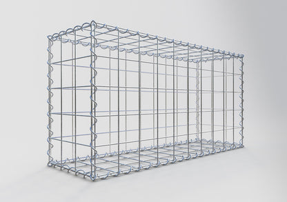 Set di 2 gabbioni 100 cm x 50 cm x 30 cm (L x A x P), maglia 10 x 10 cm, spirale