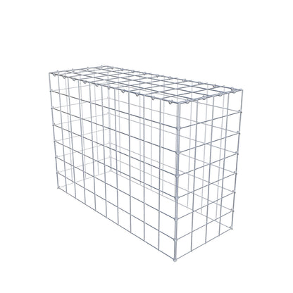Monteret gabion type 3 100 cm x 70 cm x 40 cm (L x H x D), maskestørrelse 10 cm x 10 cm, C-ring