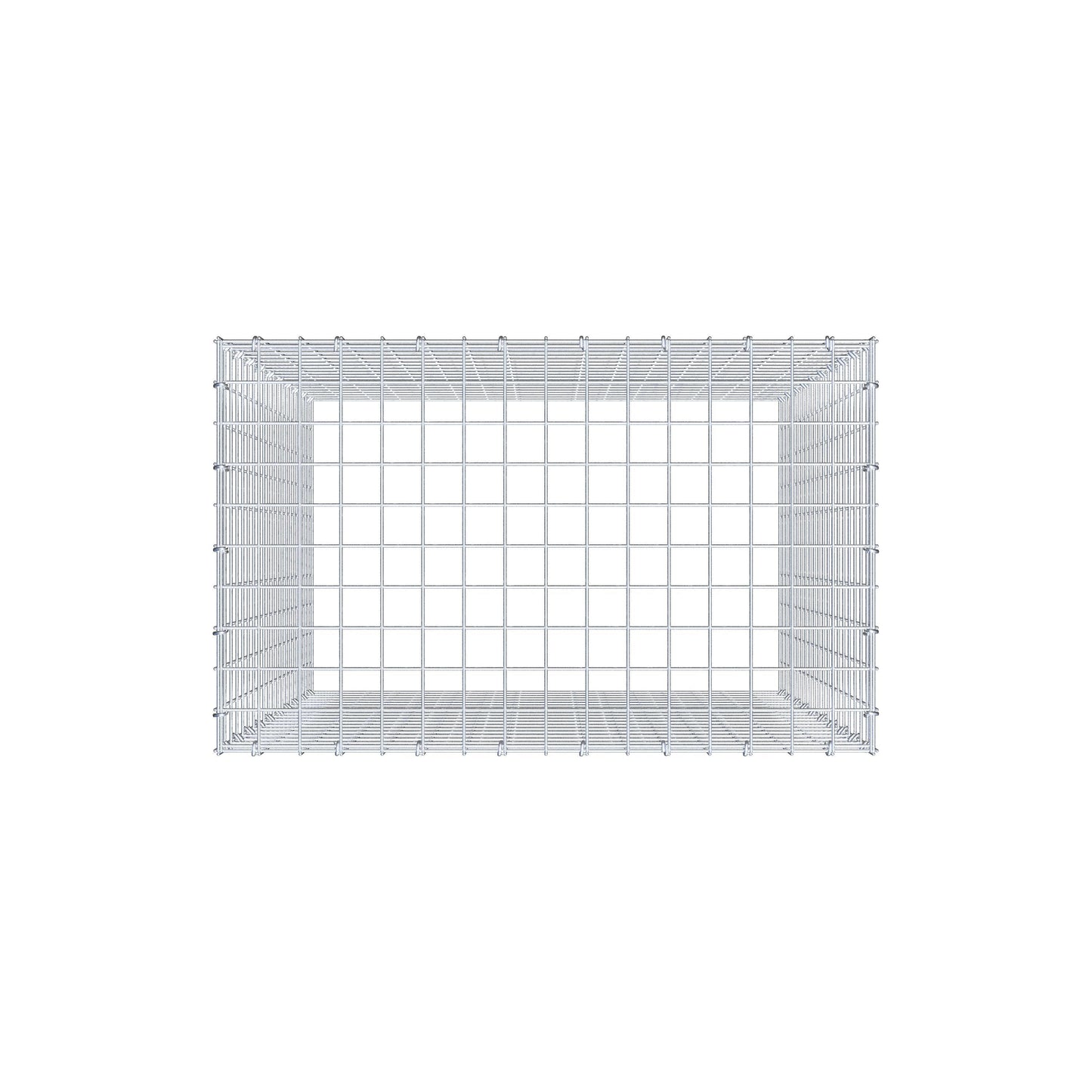 Gavión complementario de tipo 3 100 cm x 80 cm x 50 cm (L x A x P), malla 5 cm x 5 cm, anillo en C