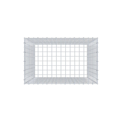 Gavión complementario de tipo 3 100 cm x 80 cm x 50 cm (L x A x P), malla 5 cm x 5 cm, anillo en C