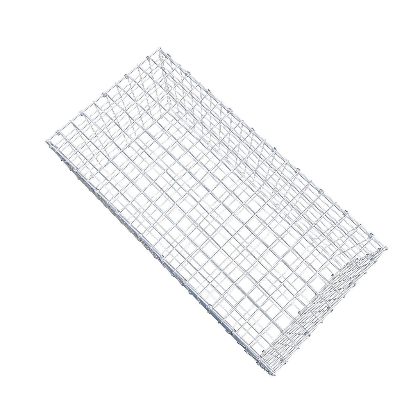 Gabion 100 cm x 40 cm x 50 cm (L x H x P), mailles 5 x 5 cm, anneau en spirale