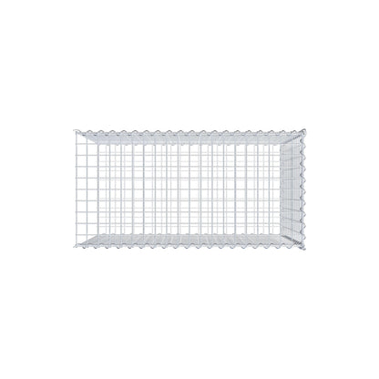 Opvokset gabion type 2 100 cm x 70 cm x 50 cm (L x H x D), maskestørrelse 5 cm x 5 cm, spiral