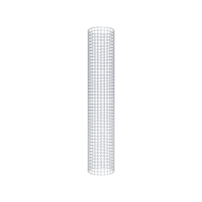 Gabion column around 42 cm diameter, 230 cm height, mesh size 5 cm x 5 cm