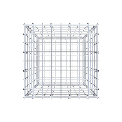 Gabion 80 cm x 40 cm x 40 cm (L x H x P), mailles 5 cm x 10 cm, anneau en C