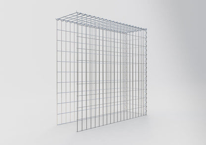 Gabbione aggiuntivo tipo 4 100 cm x 100 cm x 30 cm (L x H x P), dimensione maglia 5 cm x 10 cm, a spirale