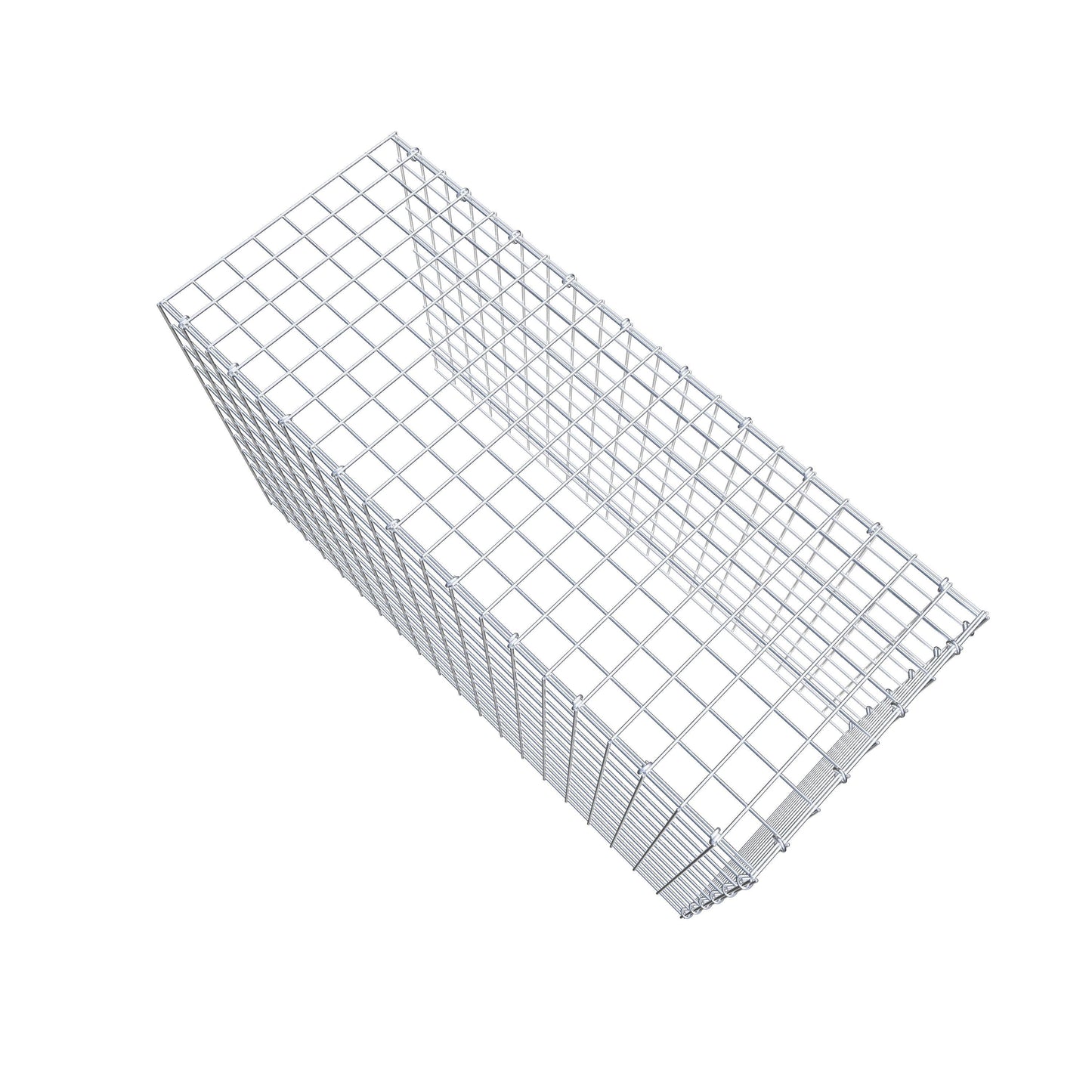 Gavión acoplable tipo 4 100 cm x 60 cm x 40 cm (L x A x P), malla 5 cm x 5 cm, anillo en C