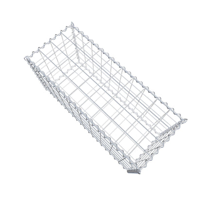 Gabião 100 cm x 50 cm x 40 cm (C x A x P), malhagem 10 cm x 10 cm, espiral