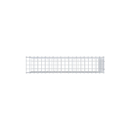 Gabbione fissabile tipo 2 100 cm x 50 cm x 20 cm (L x H x P), maglia 5 cm x 5 cm, anello a C